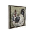 thumbnail image 4 of Stupell Industries Hen in Country Meadow Animals & Insects Painting Gray Floater Framed Canvas Art Print Wall Art, 18 x 18, 4 of 10