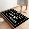 Teissuly Entrance Door Carpet Funny Sayings Understated Decorative Door