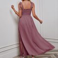 thumbnail image 5 of B91xZ Robe Décontractée Ample pour Femmes Grande Taille Col Montant Sans Manches Taille Haute Robe Décontractée à Volants, Rouge m, 5 of 5