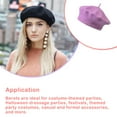 thumbnail image 3 of FNNMNNR Women Beret Korean Style Polyester Artist Hat Autumn Winter Beautiful Caps Breathable Headwear Party Apparel Stylish Clothing, 3 of 6