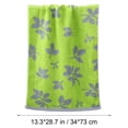 thumbnail image 3 of Btomtd Leaf Pattern Hand Towels for Face and Body, Lint Free Fast Drying Bath Towels, Thickened Absorbent Towels for Daily Facial Cleansing, Size 29" x 13.4", Green-A, 3 of 8