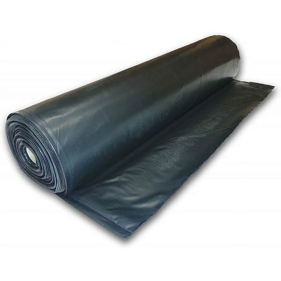Farm Plastic Supply - Black Plastic Sheeting - 3 mil - (3' x 100') - Black Plastic Tarp, Polyethylene Vapor Barrier Plastic Sheeting, Black Painters Tarp, Roll of Heavy Duty Plastic