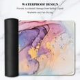 thumbnail image 6 of Desk Pad, XXL Large Mouse Pad, Extended Gaming Mousepad, Cute Desk Mat for Women, Big Office Accessories Mouse Pad for Computer Keyboard and Laptop, 35.5 x 15.7 Inch, Purple Pink Marble, 6 of 6