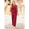 thumbnail image 2 of Catherines Women's Plus Size Ponte Wide Leg Pant, 2 of 4