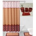 thumbnail image 1 of Cortinas de ducha de tela Bath Fusion, color rojo, 183 x 183 cm, 1 of 1