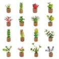 thumbnail image 3 of Mini simulation Tridimensionnelle Multi-Viande Plante en Pot simulation Voiture clip Réfrigérateur Autocollant Vin Rouge Liège Décoration Maison, 3 of 6