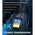 thumbnail image 4 of Cable HDMI certificado por Adauxter, 10K, 8K, HDMI 2.1, 3 m, con Ethernet, 4 of 7