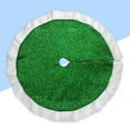 thumbnail image 5 of hengzirui tree skirt Green Christmas Tree Skirt Holiday Tree Ornaments Decoration Xmas Tree Mat Cover Home Party Decor (80cm), 5 of 8