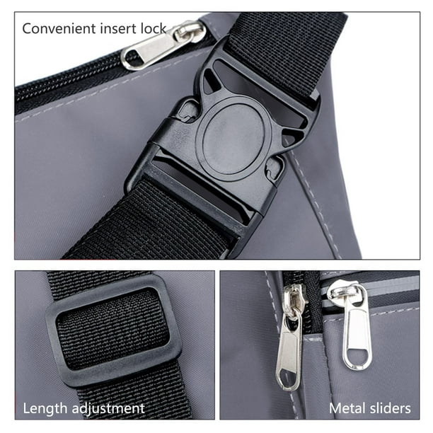 Riñonera de trabajo, cartera de negocios de nailon, impermeable, antirrobo,  para hombre, para viajes al aire libre, con soporte para teléfono móvil,