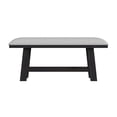 thumbnail image 3 of Pinnacle Counter Bench with Light Grey Fabric in Charcoal, 3 of 7