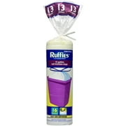 Ruffies 13 Gallon Drawstring Tall Kitchen Trash Bags, 16 Pack