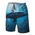 thumbnail image 4 of Pofeuu Ocean Dolphin Fish School Prin Men's Swim Trunks Quick Dry Bathing Suit Swimming Board Shorts Mesh Lining Beach Swimwear-3X-Large, 4 of 6