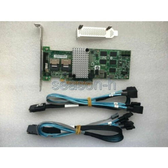 LSI00202 Megaraid SAS 9260-8i RAID controller+SFF-8087 to (4) 7-Pin SATA cables controladora
