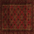 thumbnail image 1 of Ahgly Company Indoor Square Southwestern Orange Country Area Rugs, 7' Square, 1 of 1