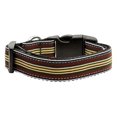 thumbnail image 1 of Preppy Stripes Nylon Ribbon Collars Brown/Khaki Large, 1 of 1