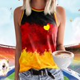thumbnail image 4 of TUOYUAN Womens Germany Flag Print Round Neck Tank Sleeveless Summer Sport Top,Yellow,SIZE:S, 4 of 4