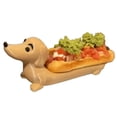 thumbnail image 4 of Dachshund Hot Dog Holder – Fun & Cute Wiener Dog Snack Tray for Hot Dogs, Candy, Sandwiches, Parties – Unique Kitchen Counter Décor & Novelty Gift for Dachshund Lovers, Home & Event Serving (Brown), 4 of 6