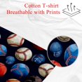 Baseball White Cotton Classic TShirt for Men, Soft and Comfortable