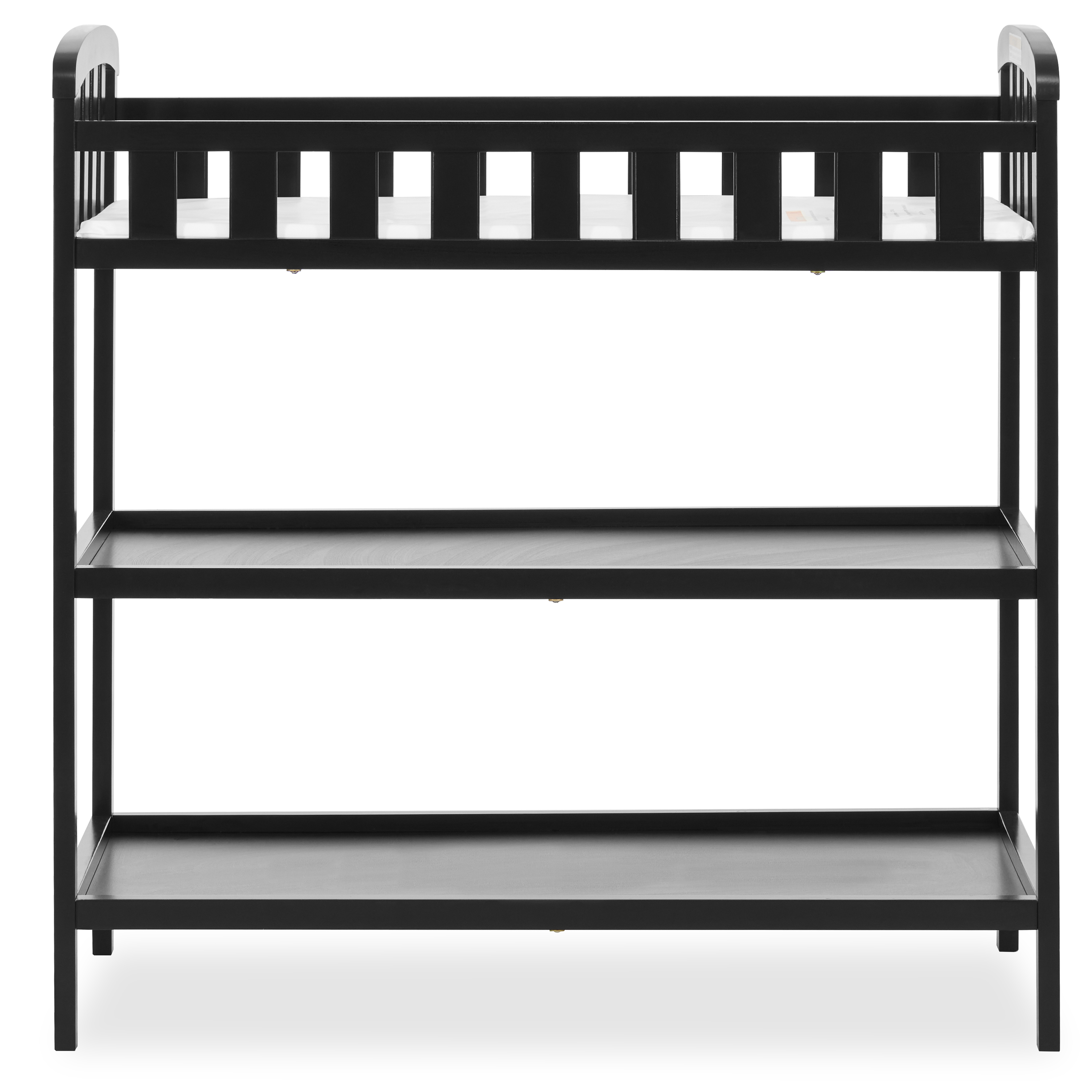 Nursery Essentials Bundle of Dream On Me Synergy 5 in 1 Convertible Crib, Dream On Me Emily Changing Table, with Dream On Me Twilight 5” 88 Coil Inner Spring Crib And Toddler Mattress In Black