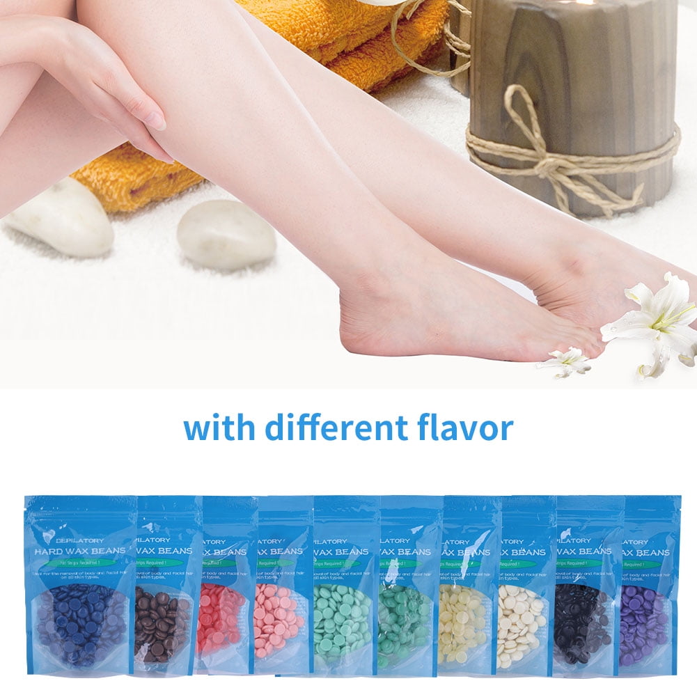 HERCHR Hair Remover Wax Bean, Depilatory Wax Bean,10 Flavors Hard Wax