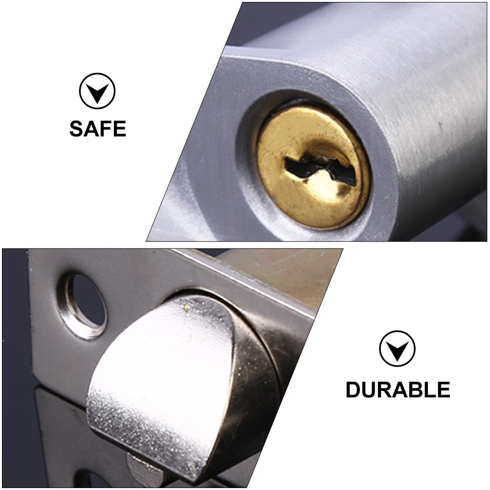 Brushed Door Knobs Interior,Bath & Bed Privacy Door Knob, Keyless Door Lock Round Doorknobs with 3 Keys
