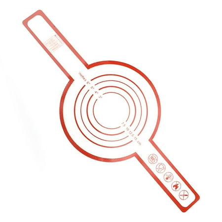 

Non-Stick Bread Baking Mat Long Handle Reusable Inch Scale Heat Resistant Baking Tools Silicone Dutch Oven Bread Baking Pad Kitchen Supplies