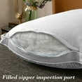 thumbnail image 5 of sruoe Pillows for Bed, Soft Breathable Hypoallergenic Sleep Bed Pillows, Cooling Pillows for Queen Size, Standard Sleep Household Pillows for Side, Stomach, Back Sleeper, Polyester, 5 of 6