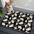 thumbnail image 3 of 2x3 Ft Entryway Area Rug, Halloween Kitchen Rug Runner Washable Floor Mat, White Scary Ghosts Horror Vintage Black Non Slip Indoor Door Mat Throw Carpet for Bathroom Living Room Bedroom, 3 of 8