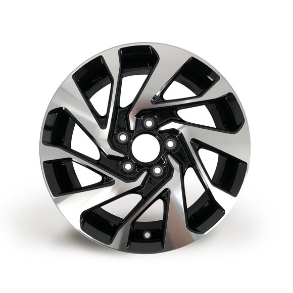 16" 16X7 New Single Alloy Wheel for Honda Civic 2016-2021 Machined BLACK OEM Design Replacement Rim