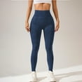 thumbnail image 5 of Dasayo Women Pants Leggings Blue High Waist Butt Lifting Slim-Leg Leggings Yoga Stretch Jeggings Slacks for Women S, 5 of 5