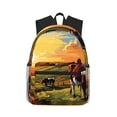 thumbnail image 1 of Fotbe Oil Painting Style Pasture Cow Mochila Ligera Casual para Laptop para Hombres y Mujeres, Mochila Impermeable de Uso Diario, Mochila para Universidad, 1 of 6