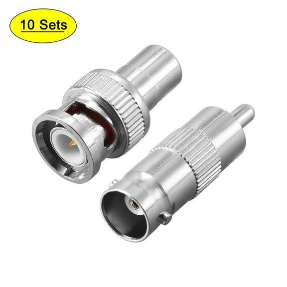 Uxcell BNC RCA Adapter Connector (10 BNC Male to RCA Female & 10 BNC Female to RCA Male), 20 Count