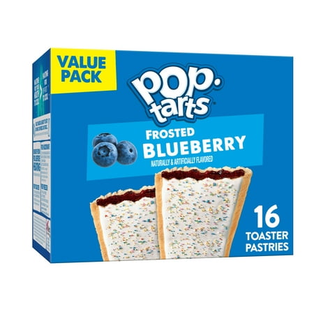 Pop-Tarts Toaster Pastries Breakfast Foods Frosted Blueberry 16 Ct 27 Oz Box