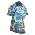 thumbnail image 3 of joogoo Starry Sky Oil Paint Men's Cycling Jerseys Mountain Bike Short Sleeve Tops M, 3 of 7