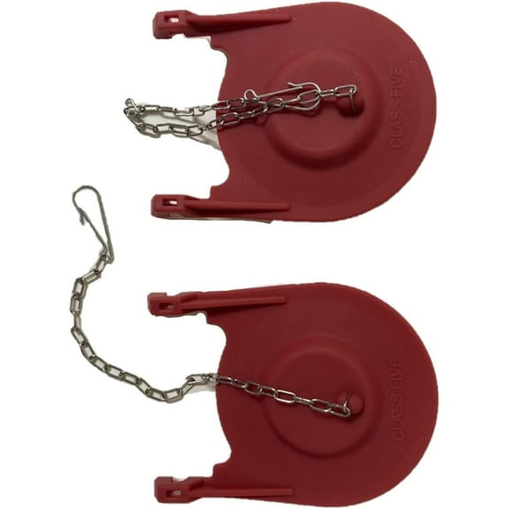 Kohler Class Five Red Rubber Toilet Flapper, 3.75-Inch Wingspan – Replacement for 1078441, 1016546 & 1042313 (2-Pack) by NuFlush – Fits Two-Piece Toilets