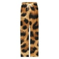 thumbnail image 4 of Animal Cheetah Print Pajama Pants Breathable with Pockets Pajamas For Lady Vintage Sleeping Pants Bedroom Homewear, 4 of 6