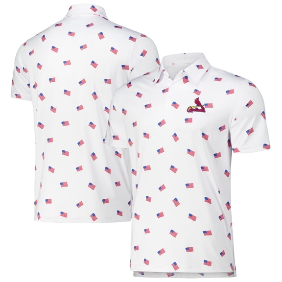 Men's Antigua White St. Louis Cardinals Americana Polo