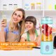 thumbnail image 1 of Batería de Cocina Licuadora inalámbrica portátil y 6 cuchillas - Taza de jugo con carga USB (azul claro) Ndcxsfigh Nuevos Originales, 1 of 9