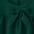 thumbnail image 5 of CYRBOKO Toddler Girls Dresses with Ruffle, Cotton Casual A-line Summer Kids Dresses Green Size 12-18 Months, 5 of 6