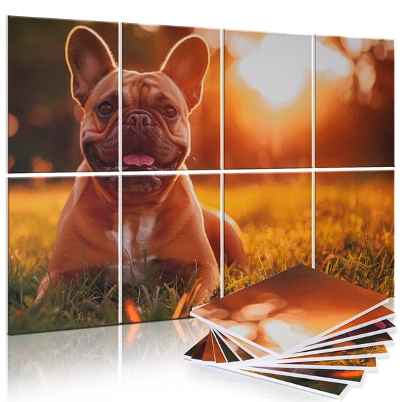 8 Pack Wall Art Acoustic Panels, 48x32 Inches Acoustic Treatment Panels Sound Absorbing Panels, Decorative Acoustic Panels for Walls, Art Sound Proof Panels for Studio, Bedroom, Office, Home