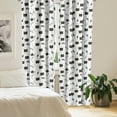 thumbnail image 2 of Ambesonne Pet Curtains, Cats in Outer Space, Pair of 28"x95", White Black, 2 of 5