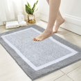 thumbnail image 1 of Microfiber Bath mats Absorbent Bathroom Shower Mats Washable Bathroom Rug Set Non Slip Carpet Mat for Bathroom Bedroom Kitchen Entrance, 1 of 8