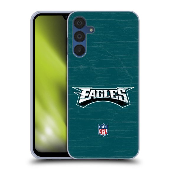 Head Case Designs NFL Philadelphia Eagles Logo Distressed Look Soft Gel Case for Samsung Galaxy A15