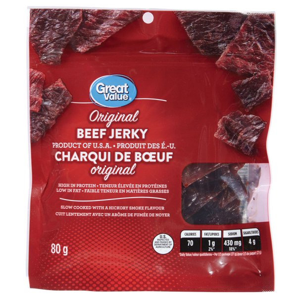 Great Value Original Beef Jerky, 80 g Walmart.ca