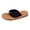 slippers 86#Black, variant on Womens Slippers Summer Casual Solid Color Non Toe Post Platform Flip Flops Comfortable Breathable Beach Slippers,Brown