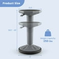 thumbnail image 3 of Costway Kids Active Motion Stool Ergonomic Wobble Chair with Adjustable Height Grey, 3 of 9