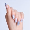 thumbnail image 2 of Kiss Impress Press On Nails Almond, ‘Ciel’, Blue, Medium Length, 30 Count, 2 of 11