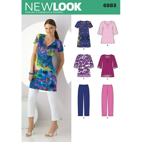 DIMENSIONS New Look Motif Couture 6983 Misses' Séparates, Taille A (10-12-14-16-18-20-22)