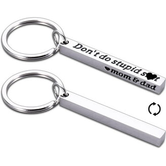 College Student Keychain Gift - Funny Inspirational Keychain For Teens With 'Call Home' Message