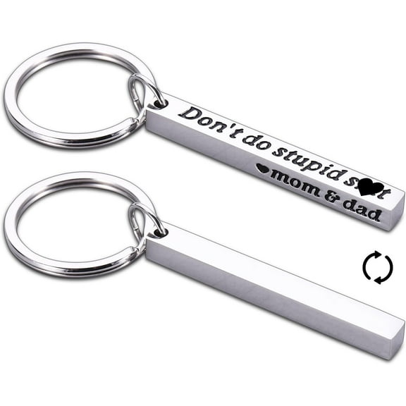 Dont Do Stupid ShtKeychain Funny Don't Do Stupid St Gifts Christmas Stocking Stuffers for Son from Mom Dad Stupid Gifts 16th 18th 20th Birthday Gifts for Boys Gag Gifts for Teen Boys Girls